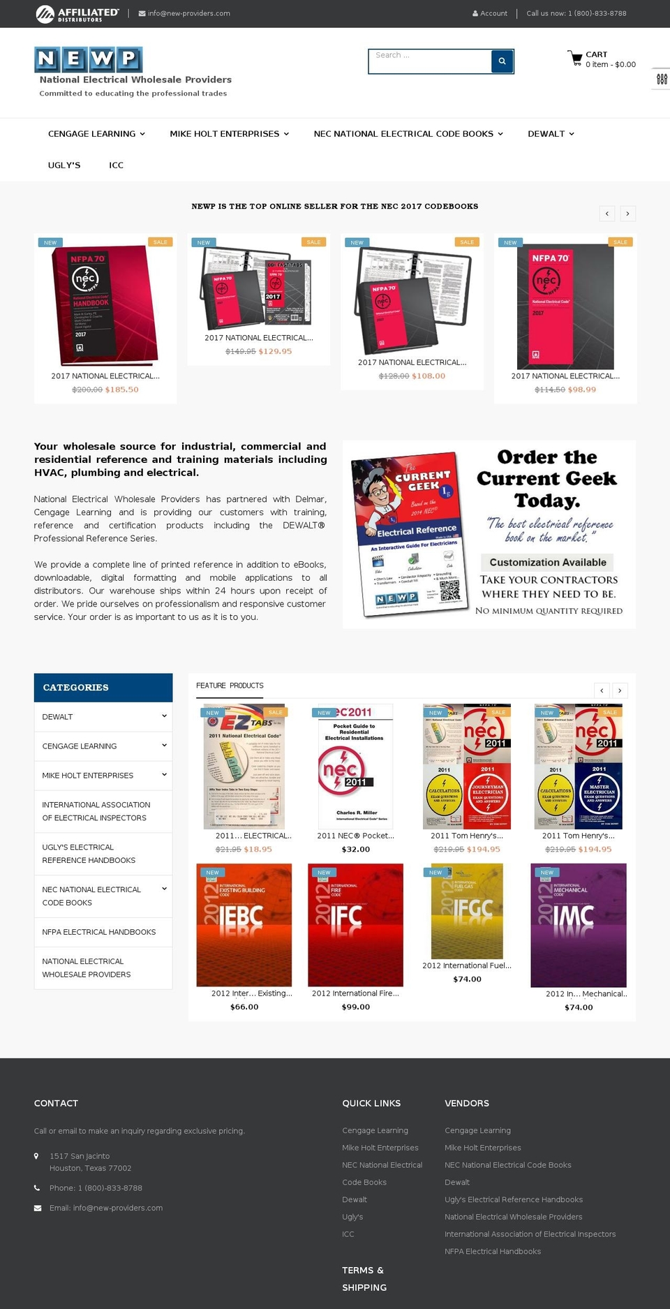 new-providers.com shopify website screenshot