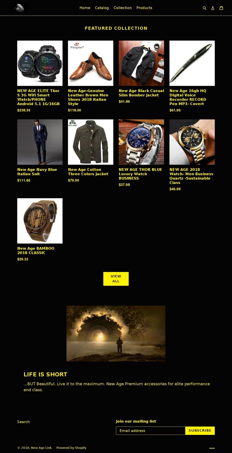 newagelink.com — Shopify storefront screenshot
