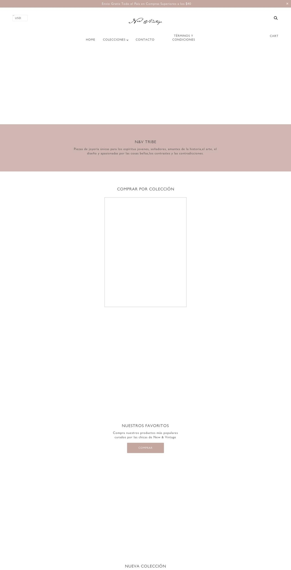 newandvintage.com — Shopify storefront screenshot