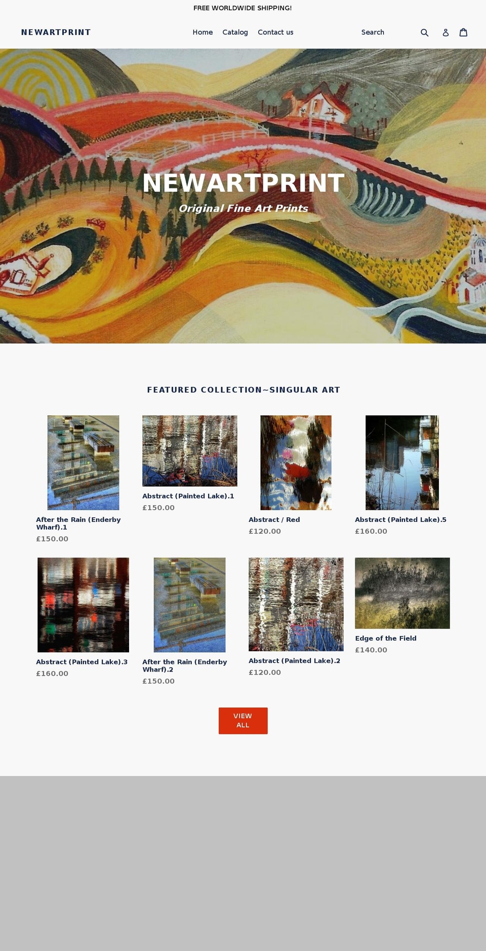 newartprint.com — Shopify storefront screenshot