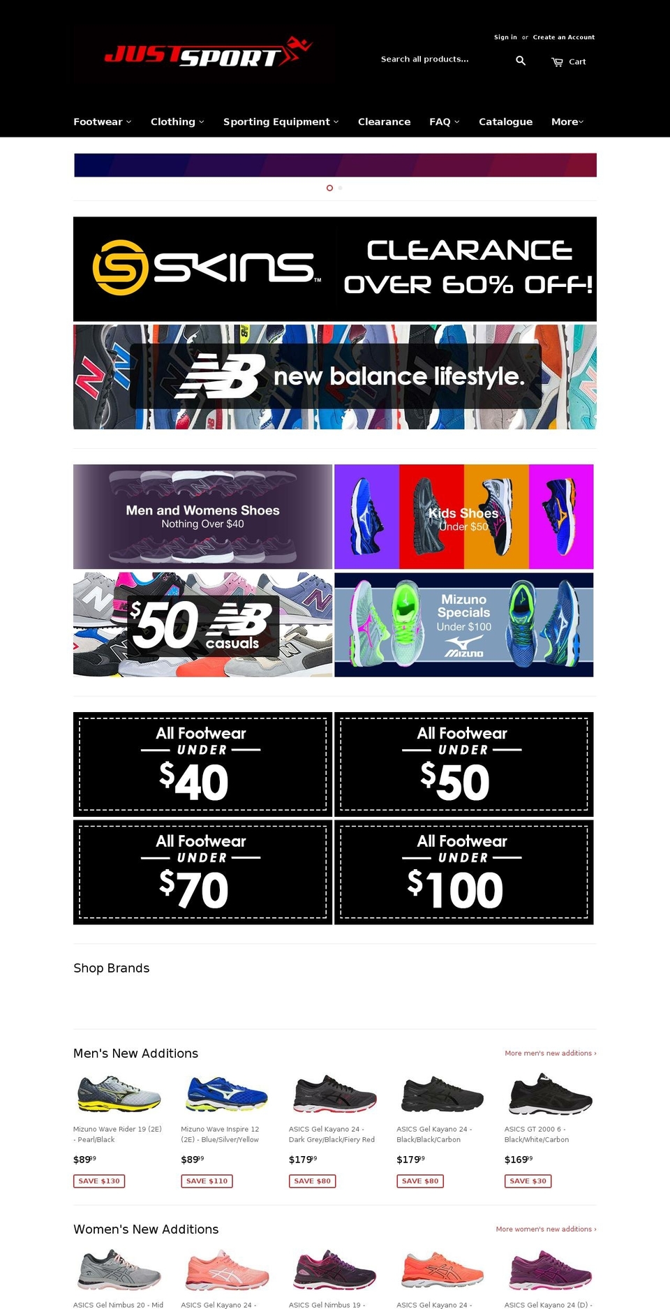 newbalancefootwear.com.au shopify website screenshot