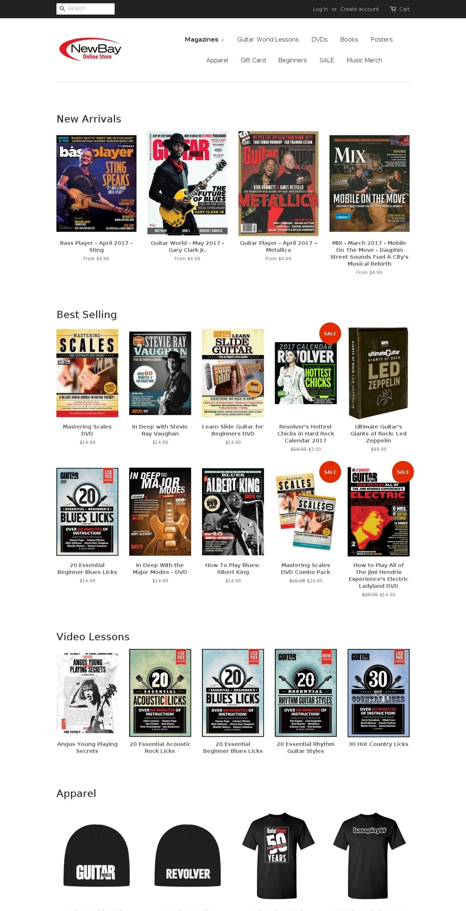 newbaystore.com shopify website screenshot