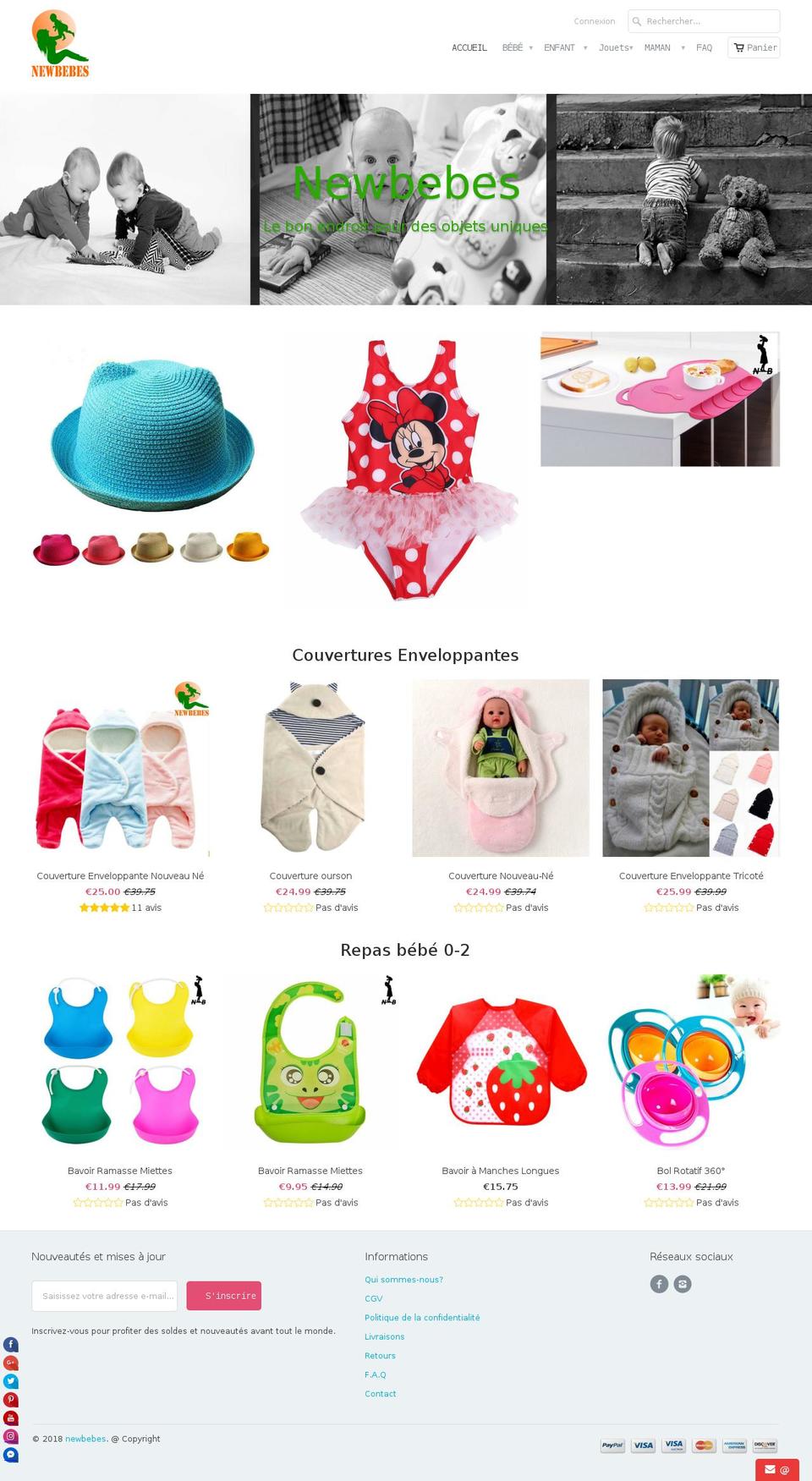 newbebes.com — Shopify storefront screenshot