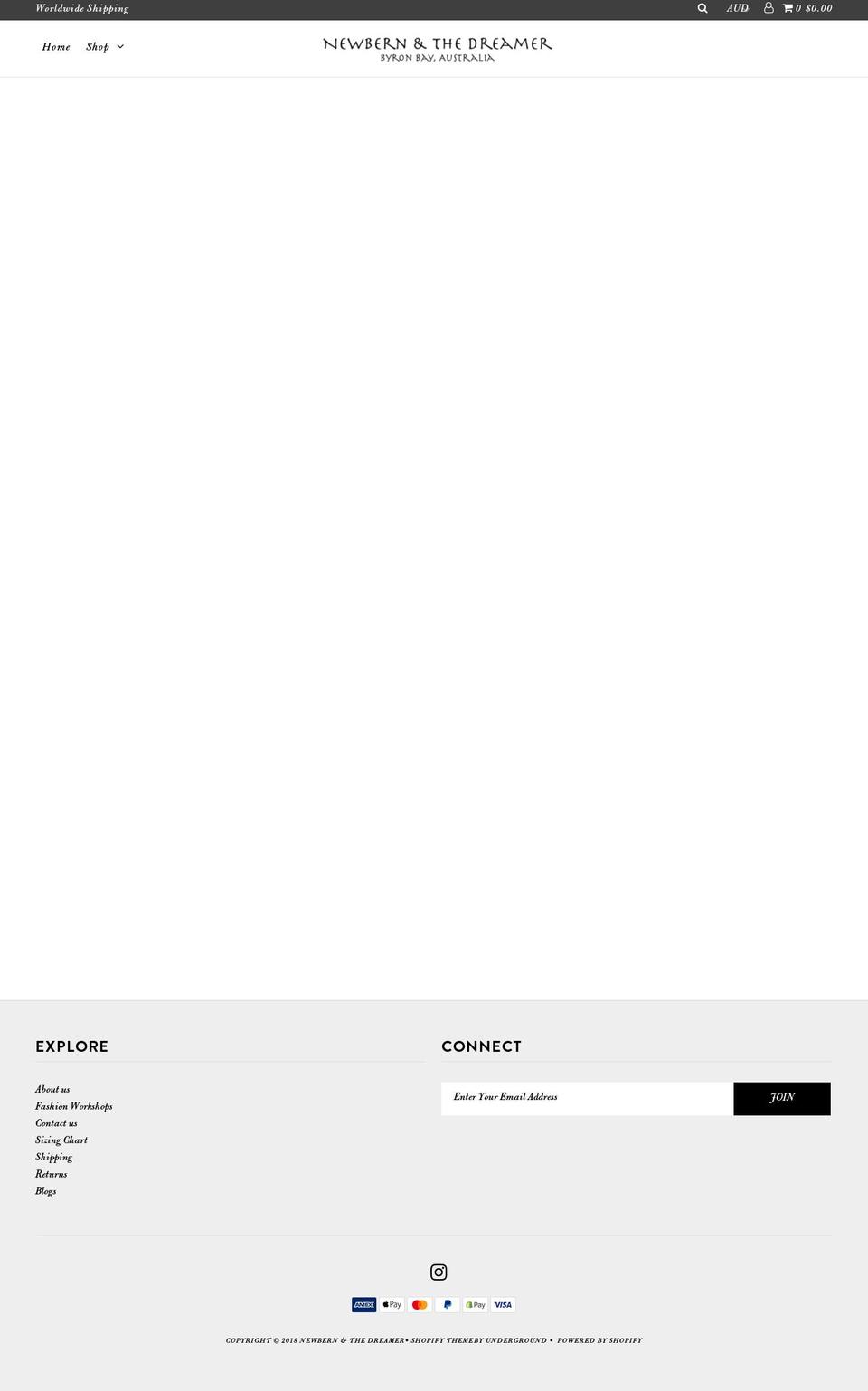 newbernclothing.com — Shopify storefront screenshot