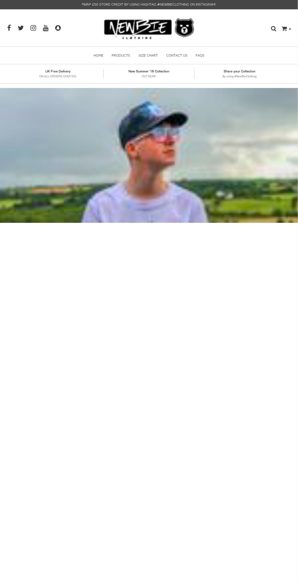 newbieclothing.com — Shopify storefront screenshot