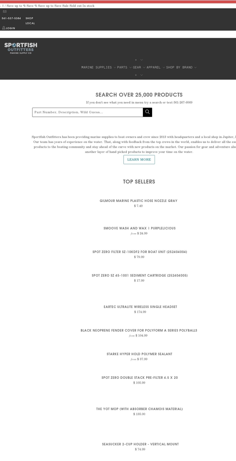 newboatoutfitter.com — Shopify storefront screenshot