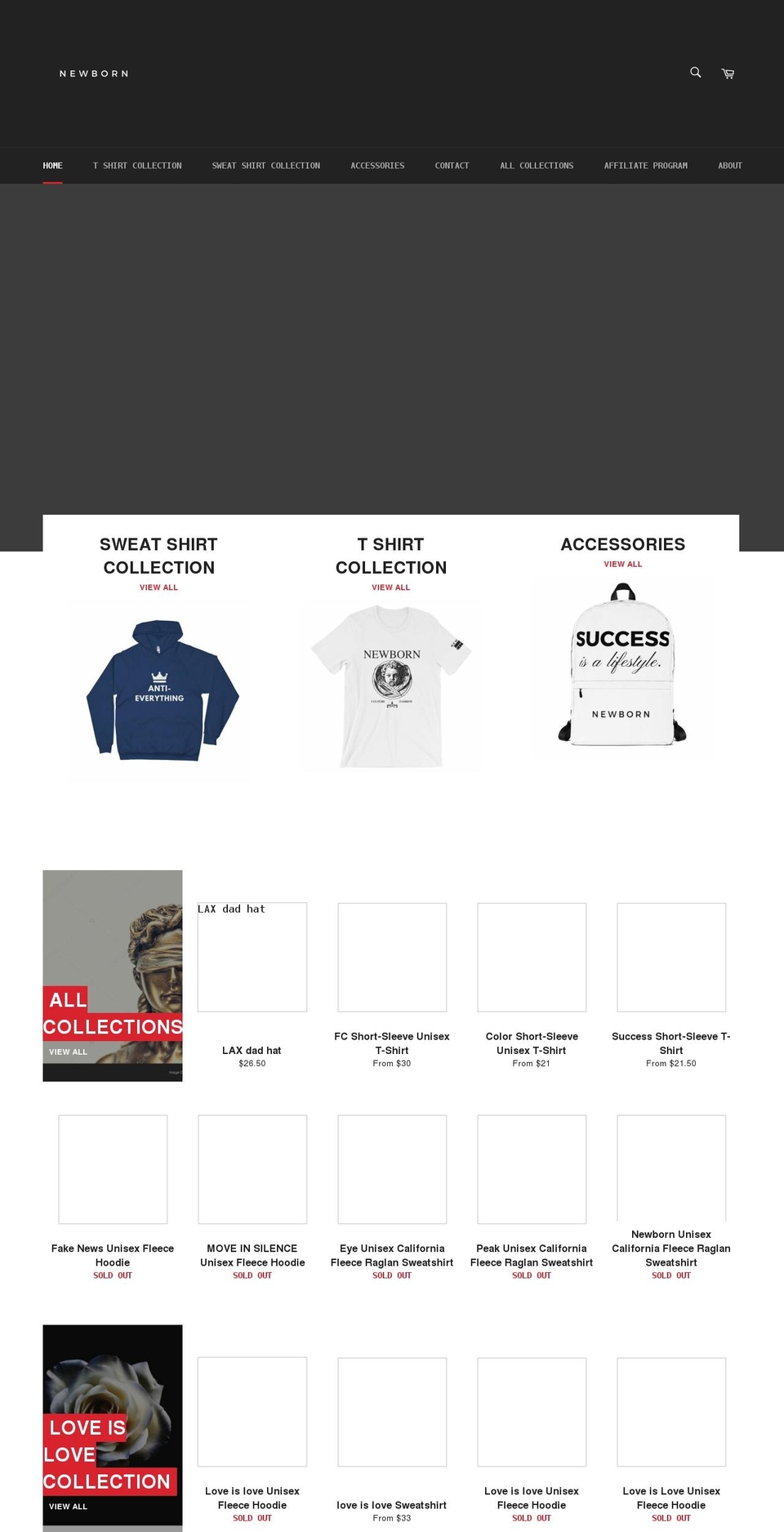 newbornapparel.online shopify website screenshot