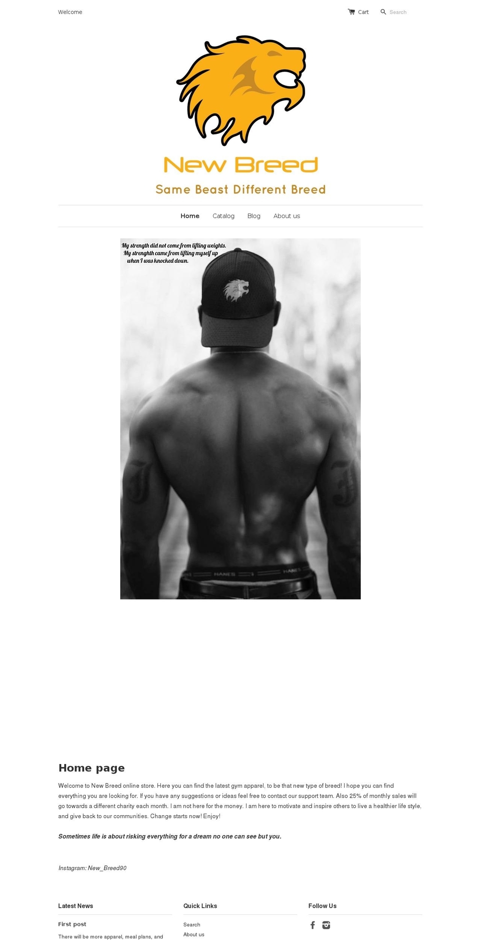 newbreed-apparel.com — Shopify storefront screenshot