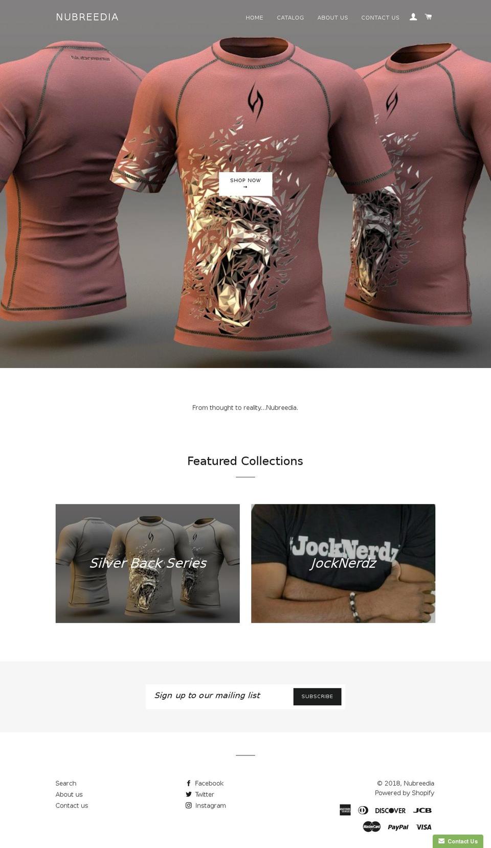 newbreedia.com — Shopify storefront screenshot
