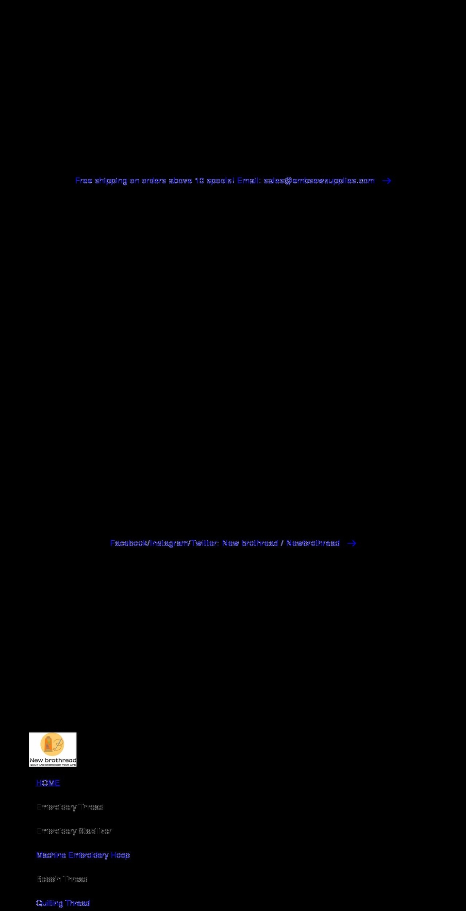 newbrothread-official.com shopify website screenshot