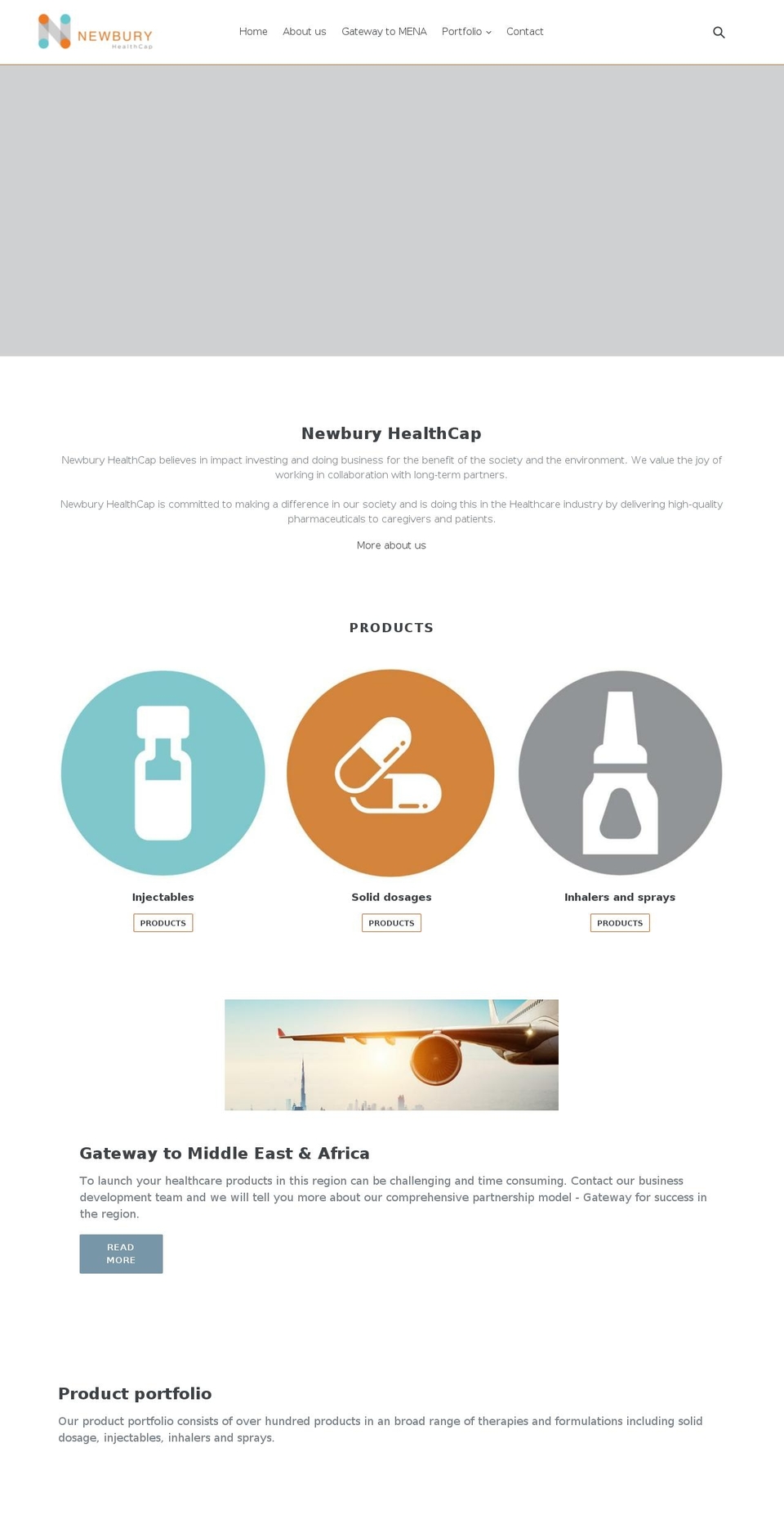 newburyhc.com — Shopify storefront screenshot