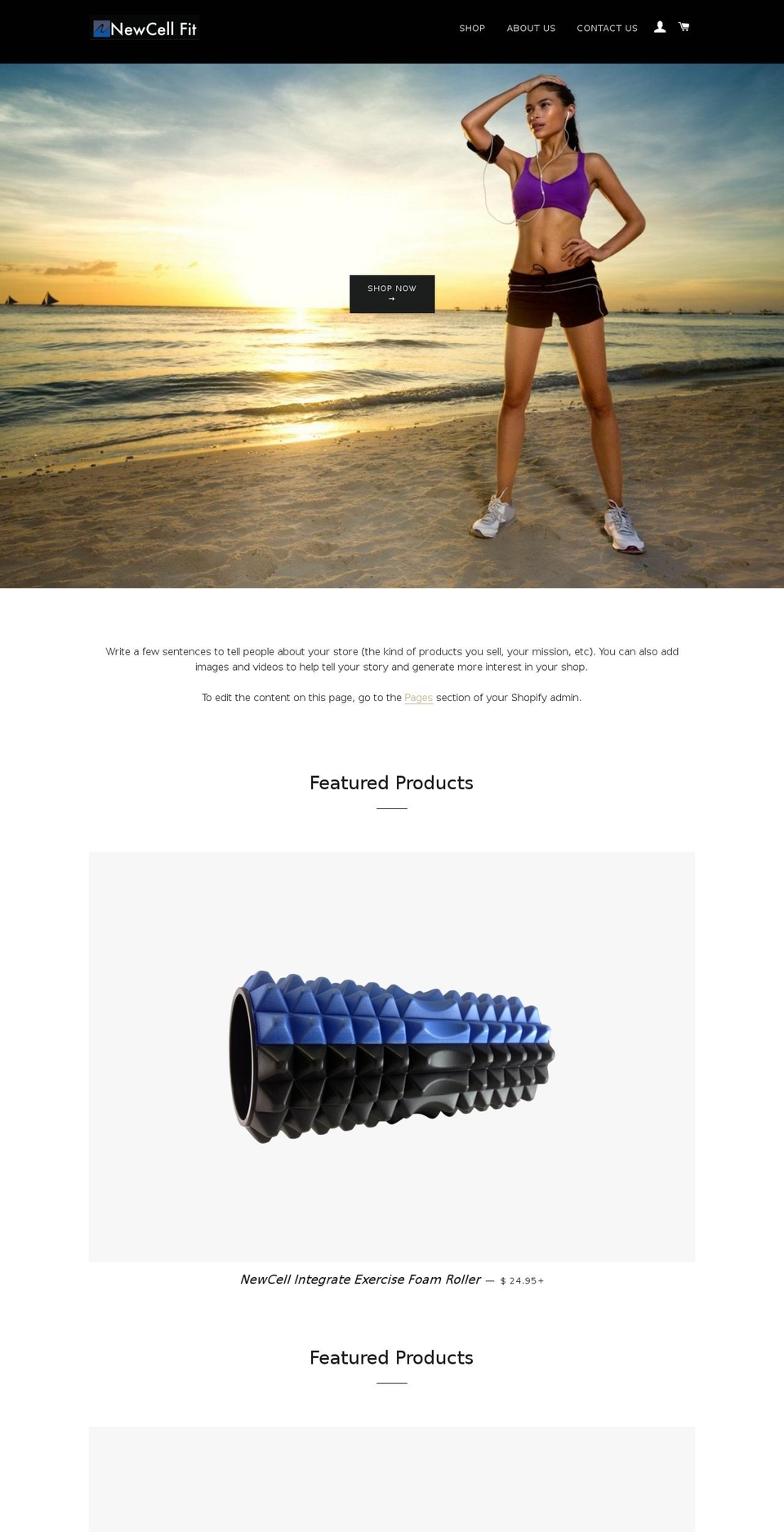 newcellfit.com — Shopify storefront screenshot