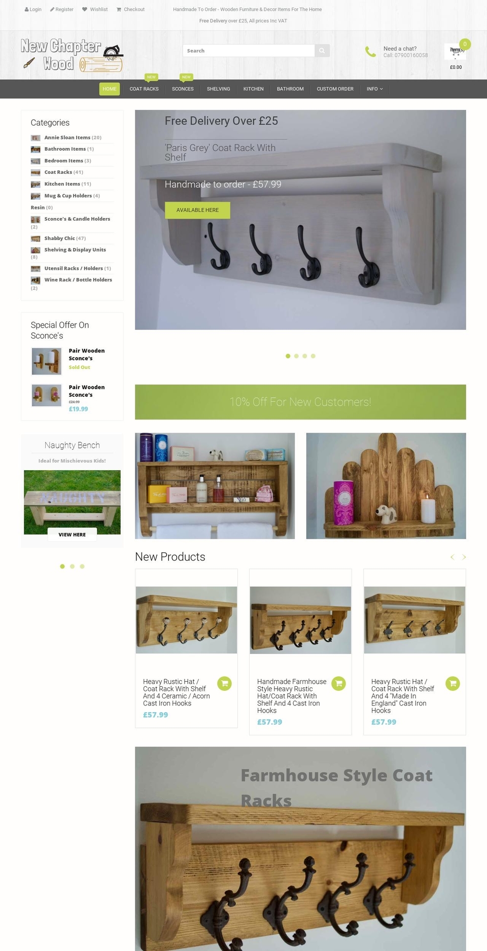 newchapterwood.co.uk shopify website screenshot