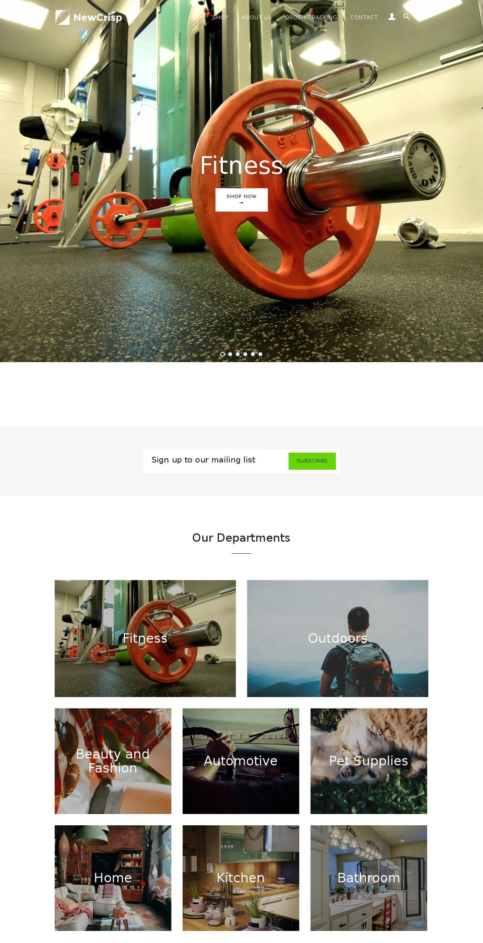 newcrisp.com — Shopify storefront screenshot