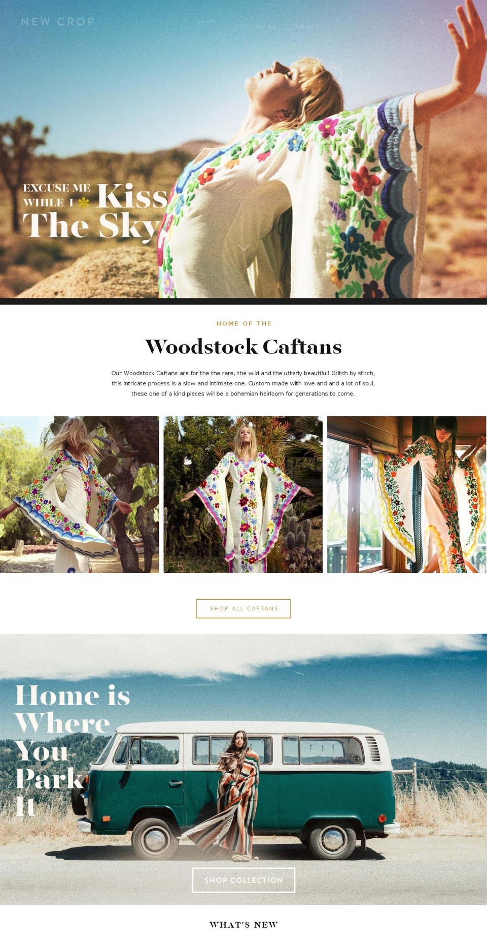 newcropshop.com shopify website screenshot