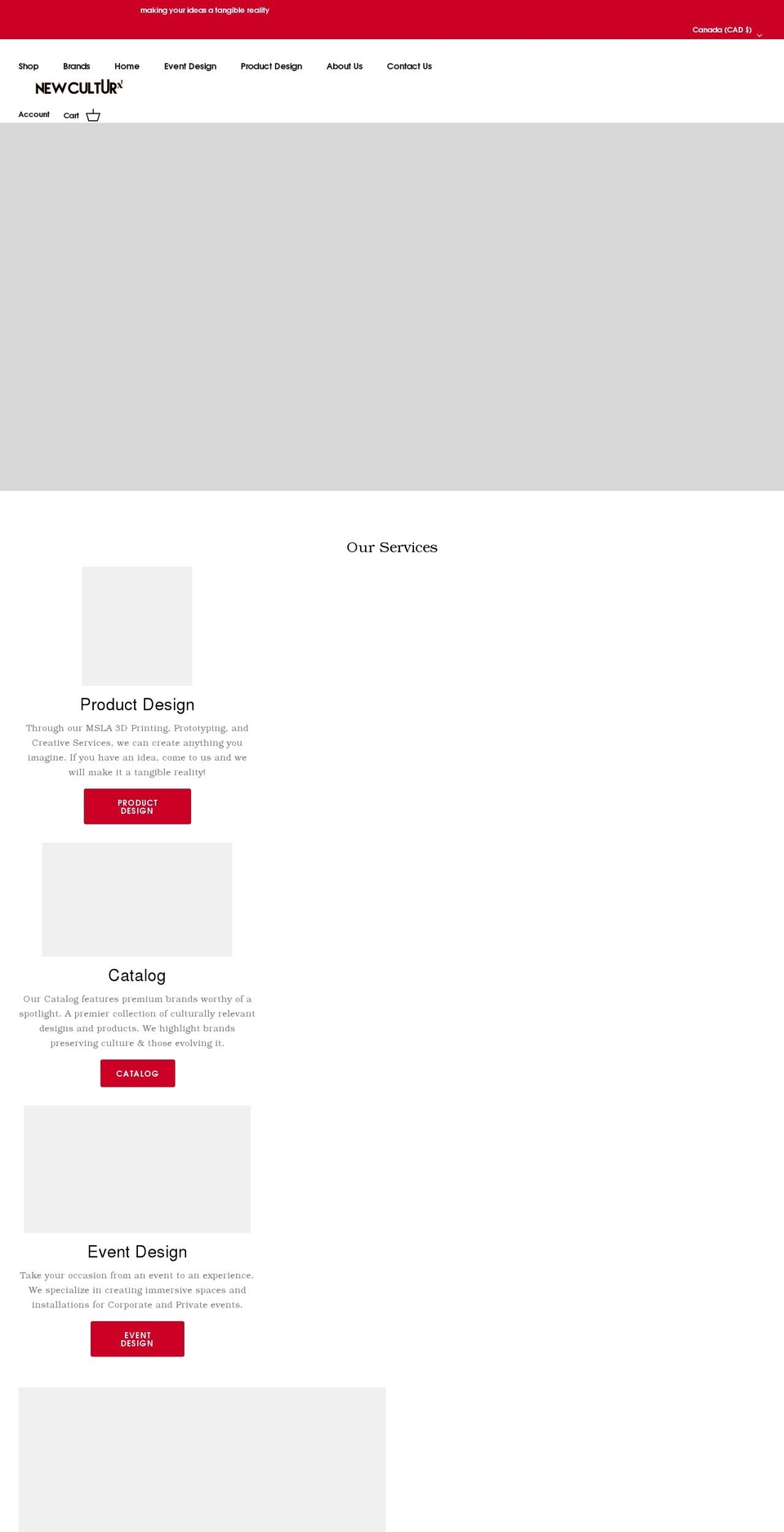newculturx.com shopify website screenshot