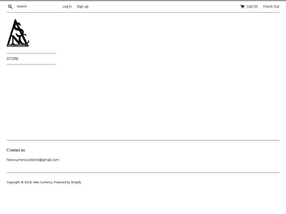 newcurrencyvision.com — Shopify storefront screenshot
