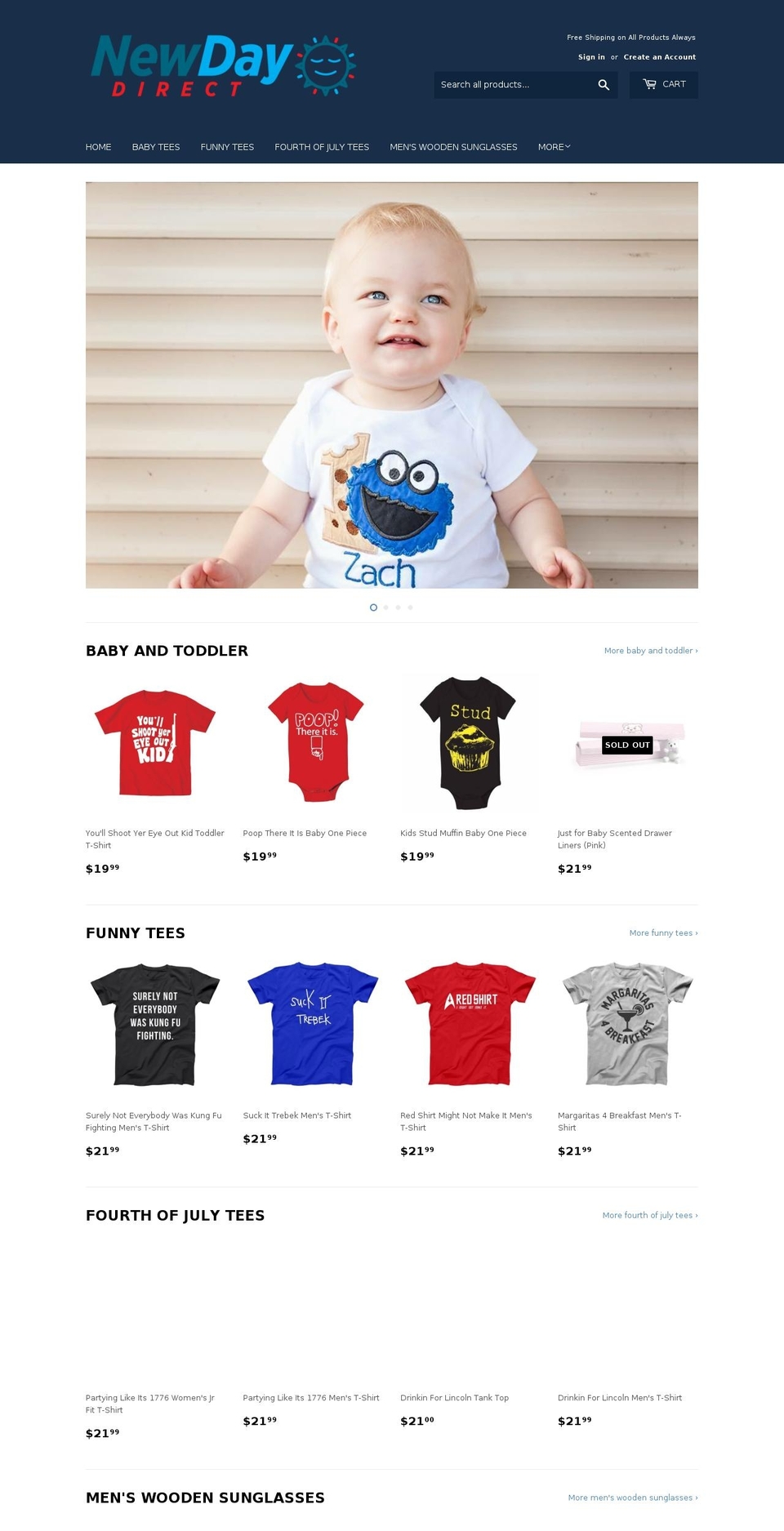 newdaydirect.com — Shopify storefront screenshot