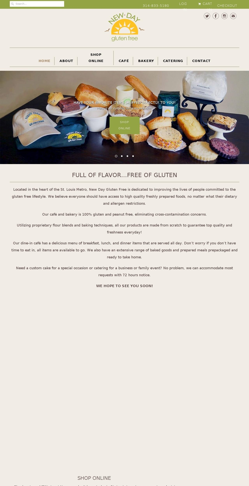 newdayglutenfree.com — Shopify storefront screenshot