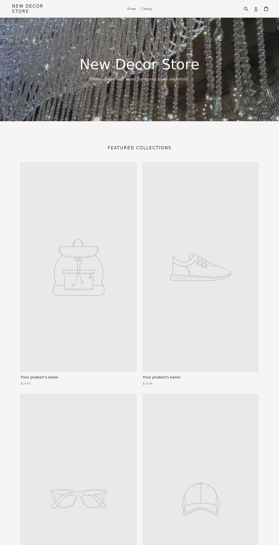 newdecorstore.com shopify website screenshot