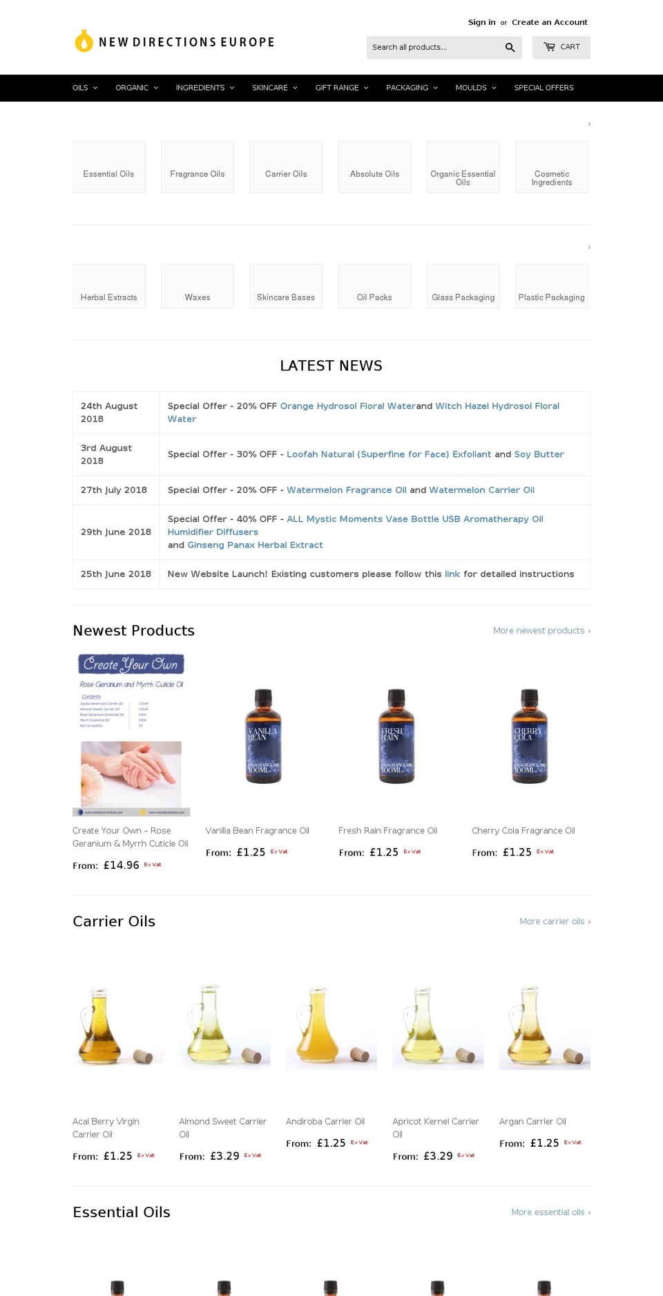 newdirectionsuk.com shopify website screenshot