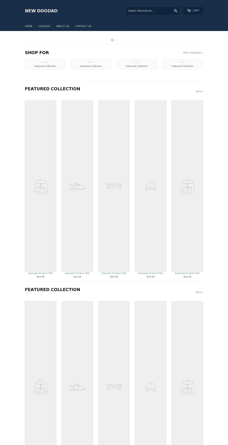 newdoodad.com — Shopify storefront screenshot