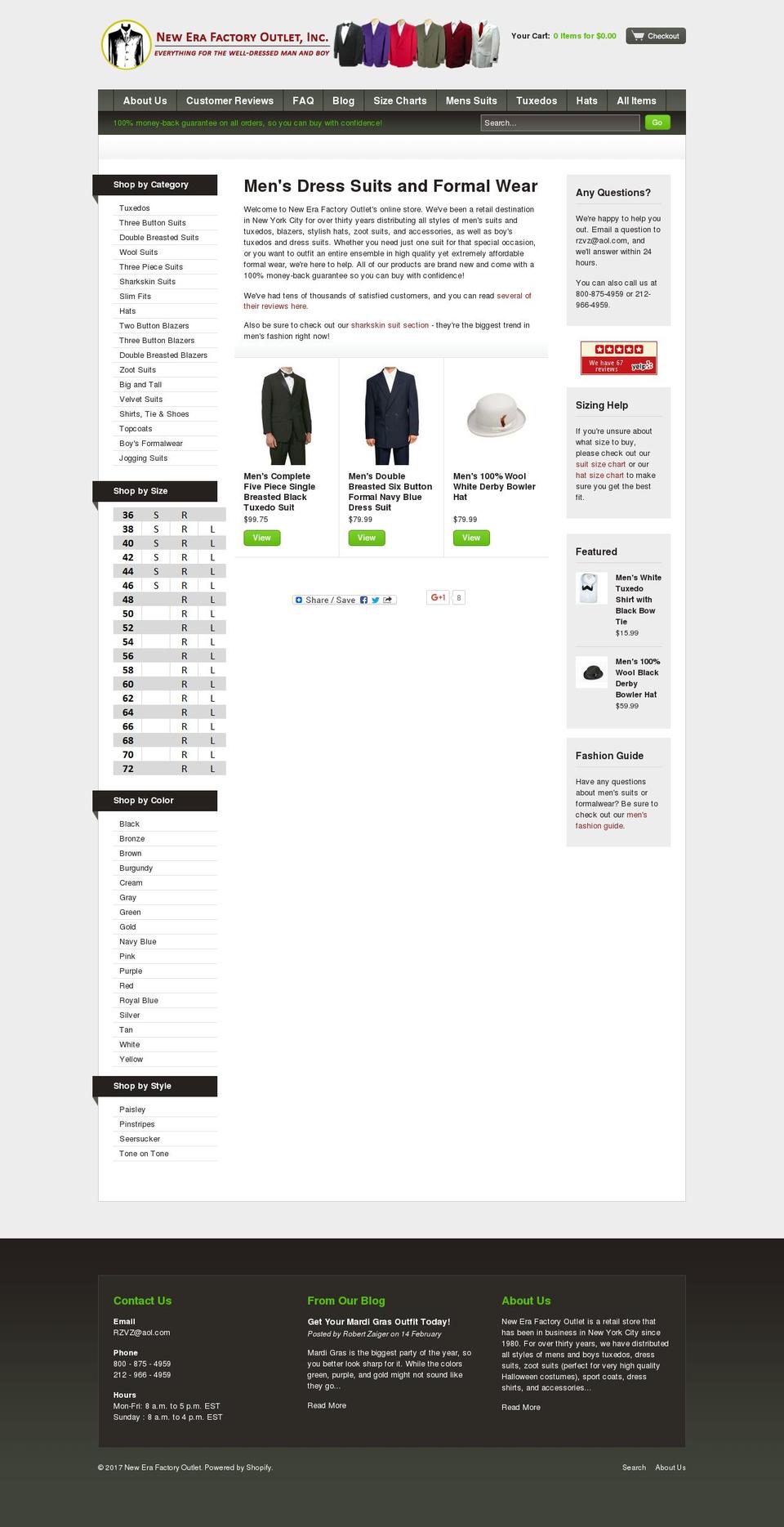 newdresssuits.com shopify website screenshot