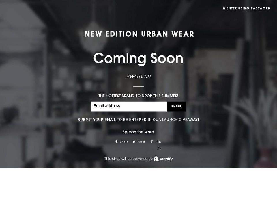 neweditionco.com — Shopify storefront screenshot