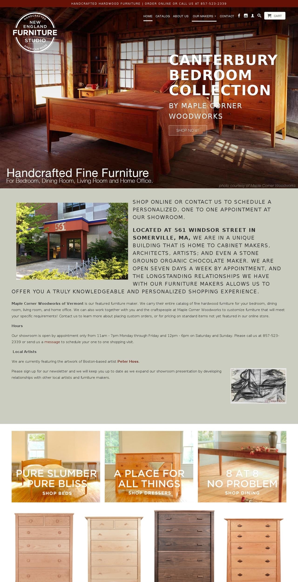 newenglandfurniturestudio.com shopify website screenshot
