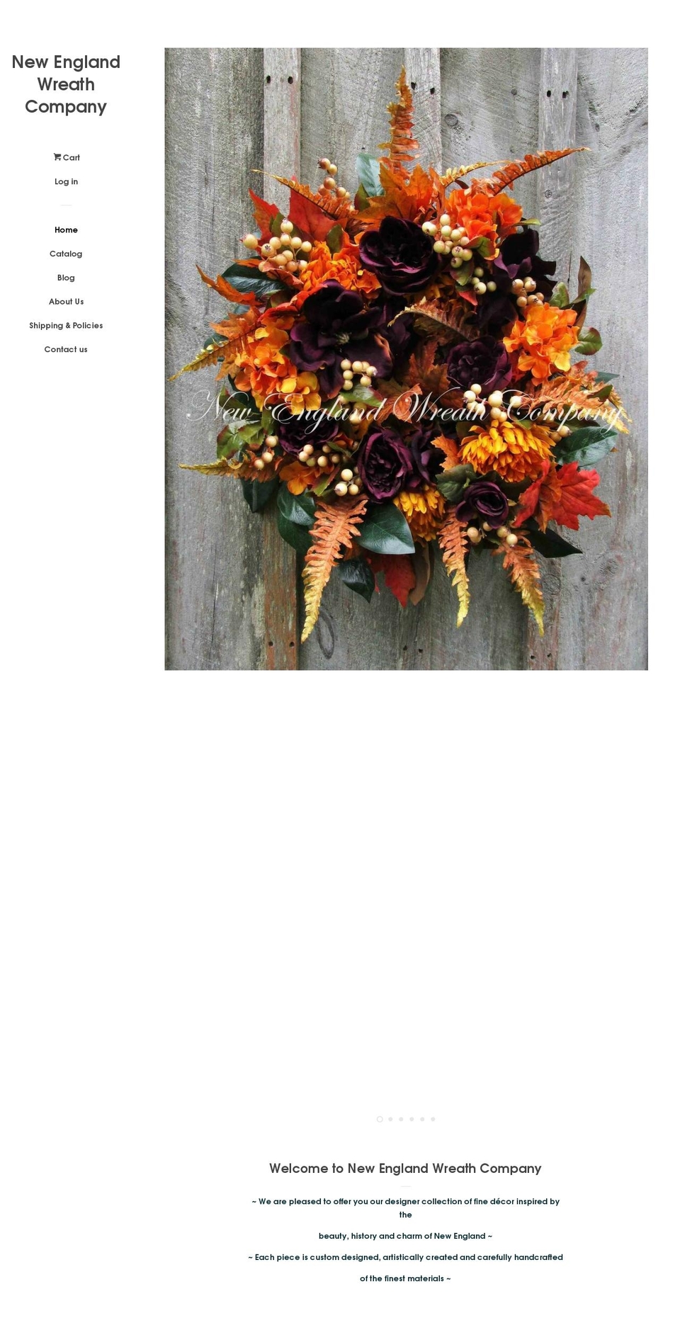 newenglandwreathcompany.com — Shopify storefront screenshot