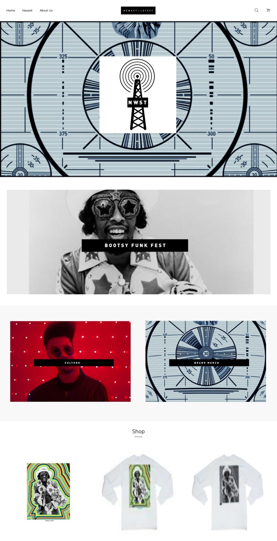 newestlatest.com — Shopify storefront screenshot