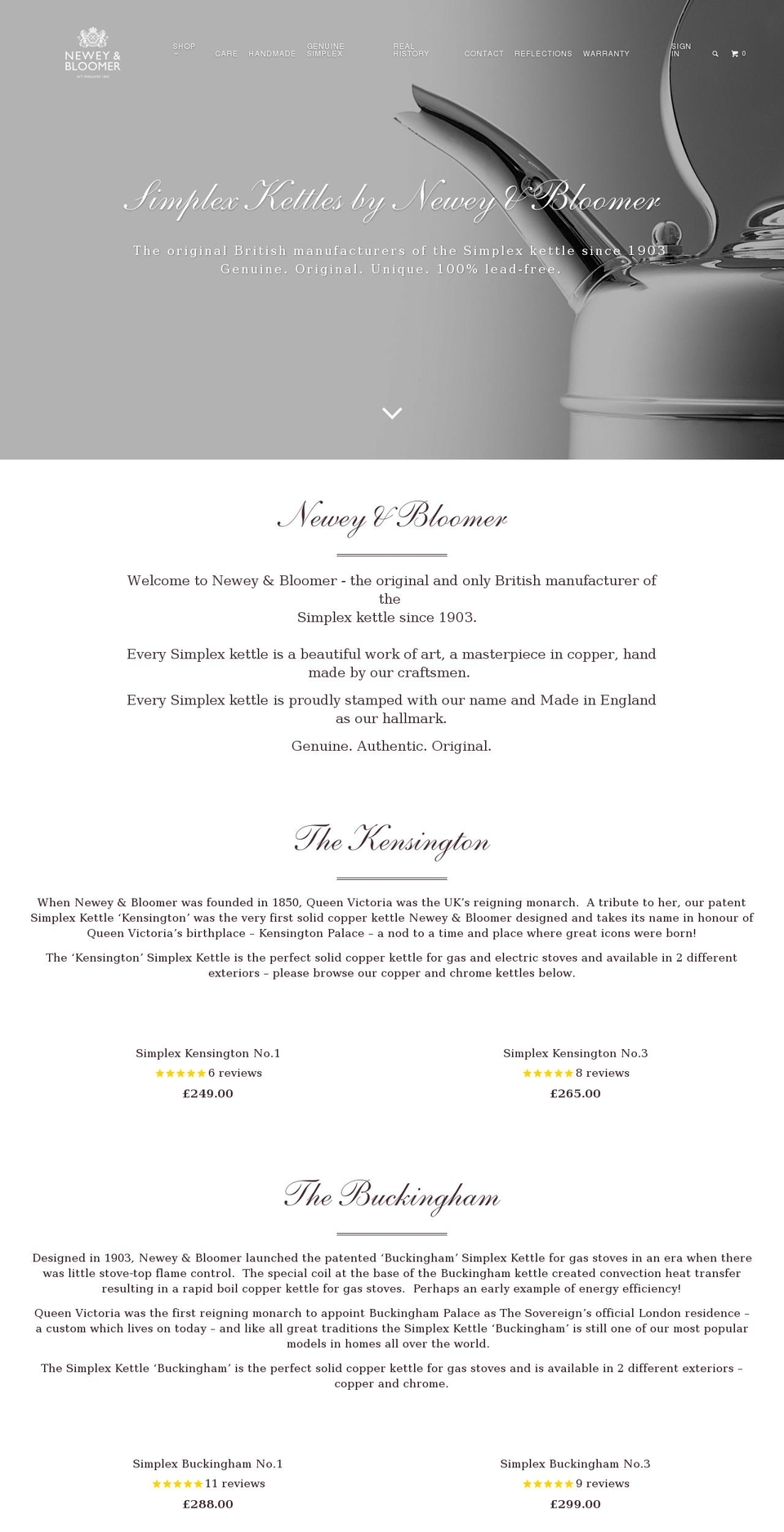 neweybloomer.co.uk shopify website screenshot