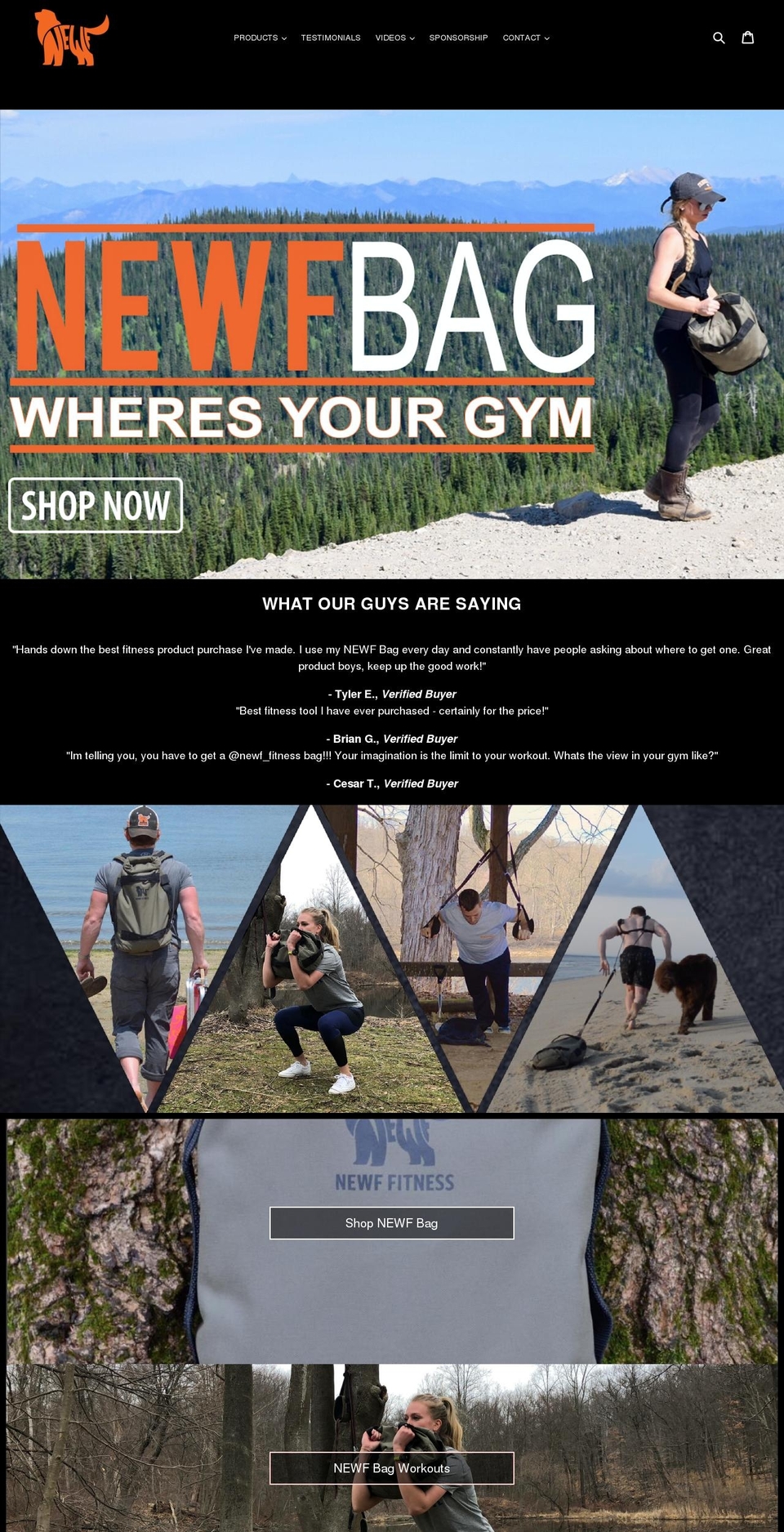 newffitness.com shopify website screenshot