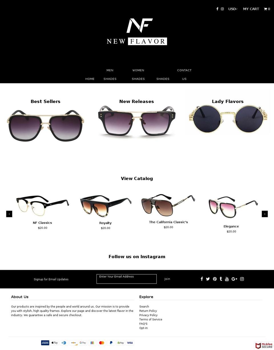 newflavor.net shopify website screenshot