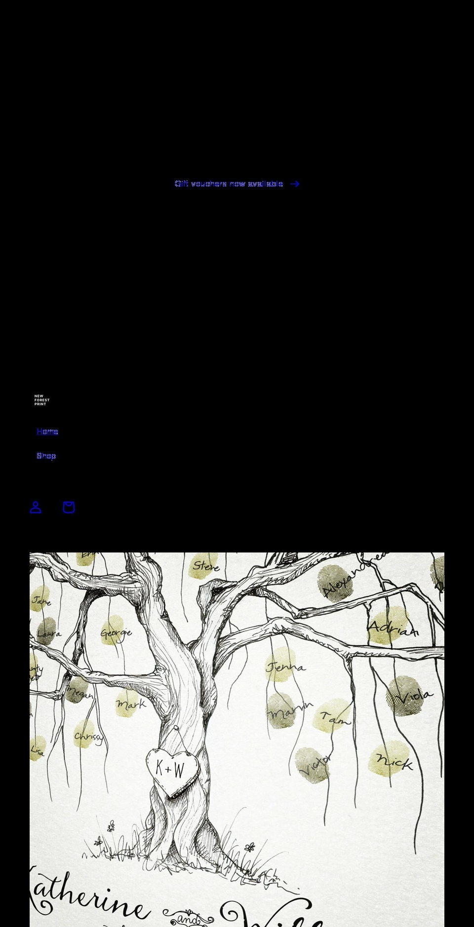 newforestprint.co.uk shopify website screenshot