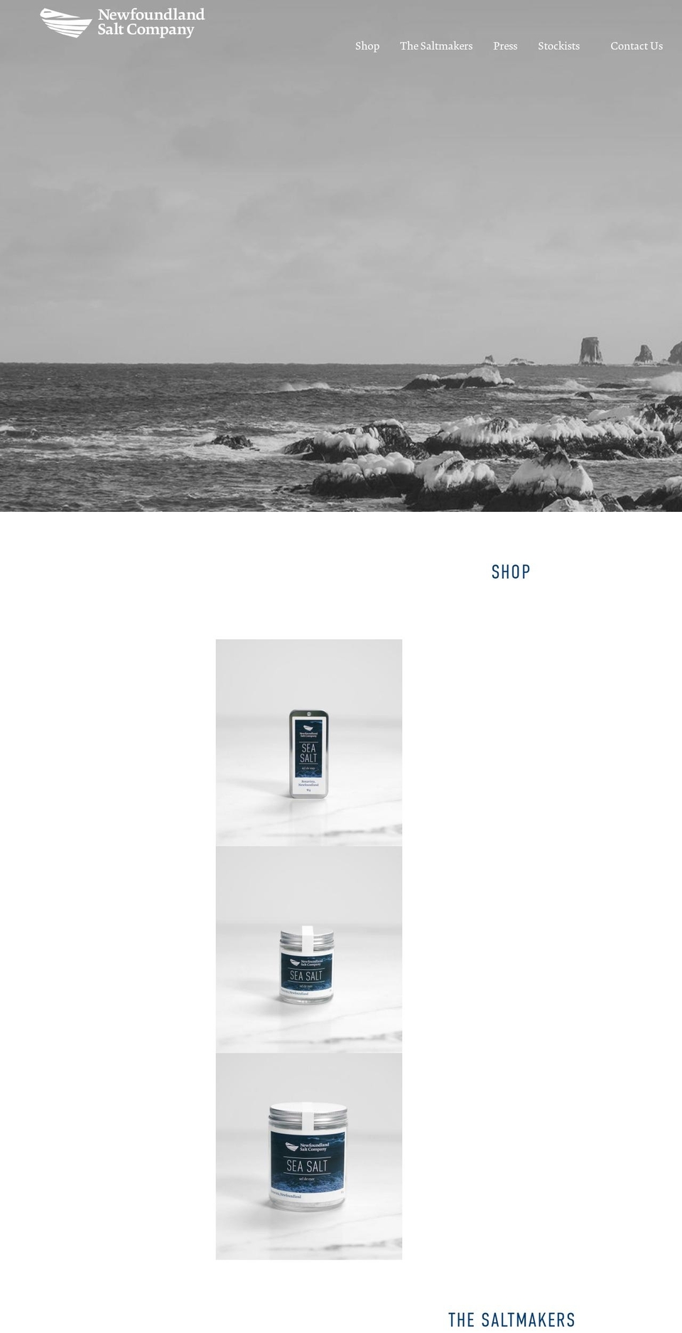 Salt Shopify theme site example newfoundlandsaltcompany.com