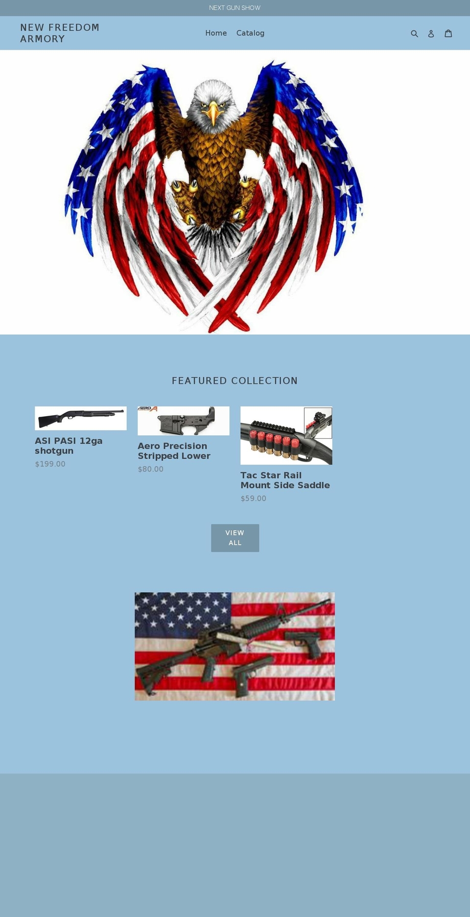 newfreedomarmoryaz.com — Shopify storefront screenshot