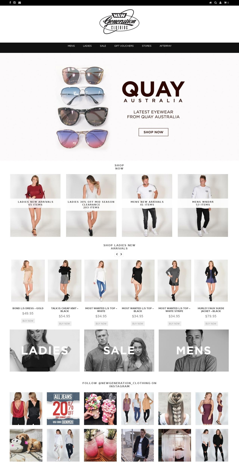 newgeneration.com.au shopify website screenshot