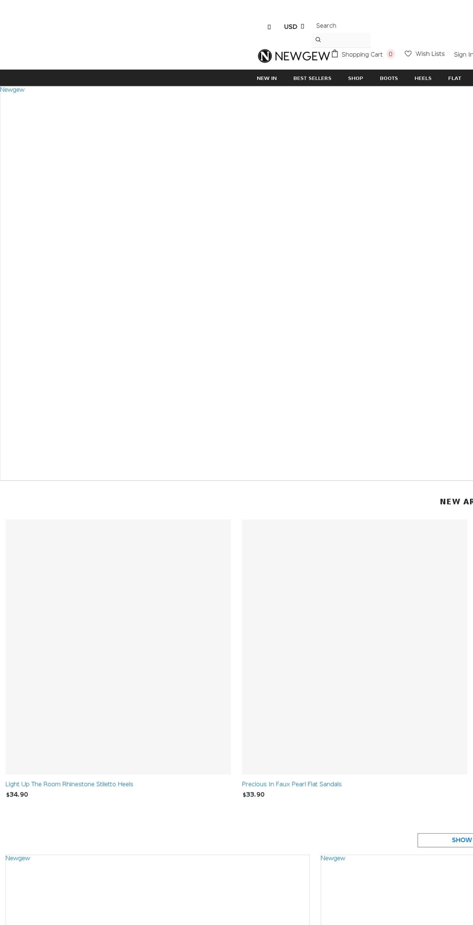 newgew.com shopify website screenshot