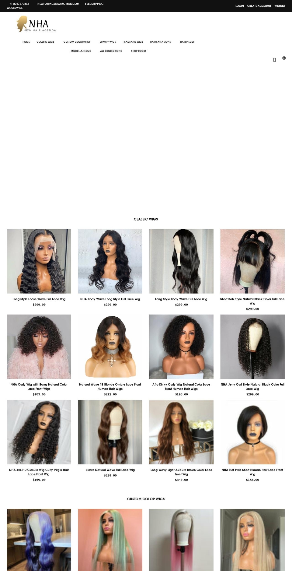 newhairagenda.com shopify website screenshot