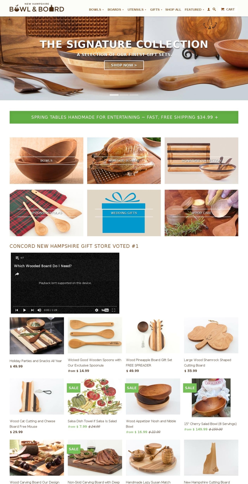 newhampshirebowlandboard.com shopify website screenshot