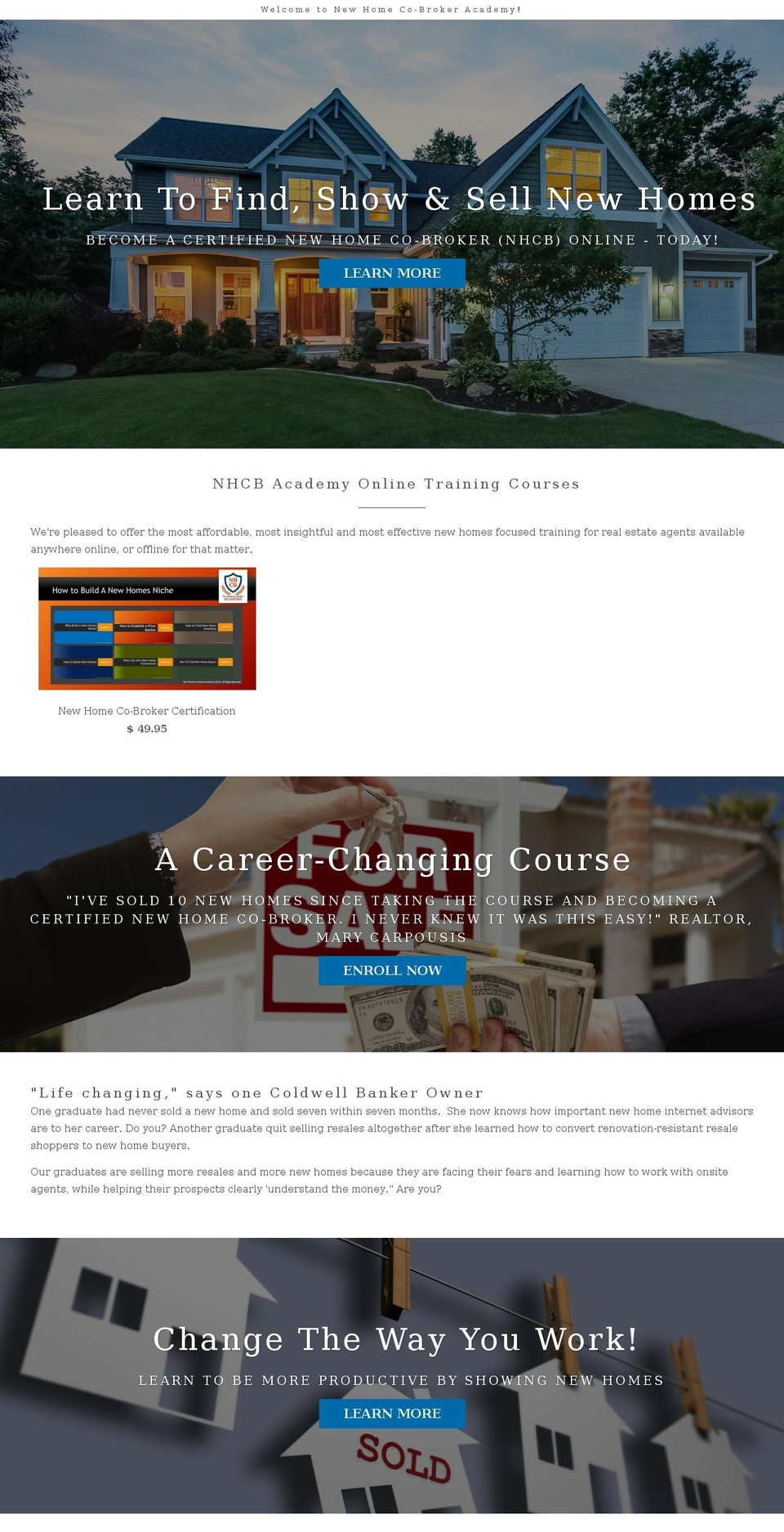 newhomecobroker.com shopify website screenshot