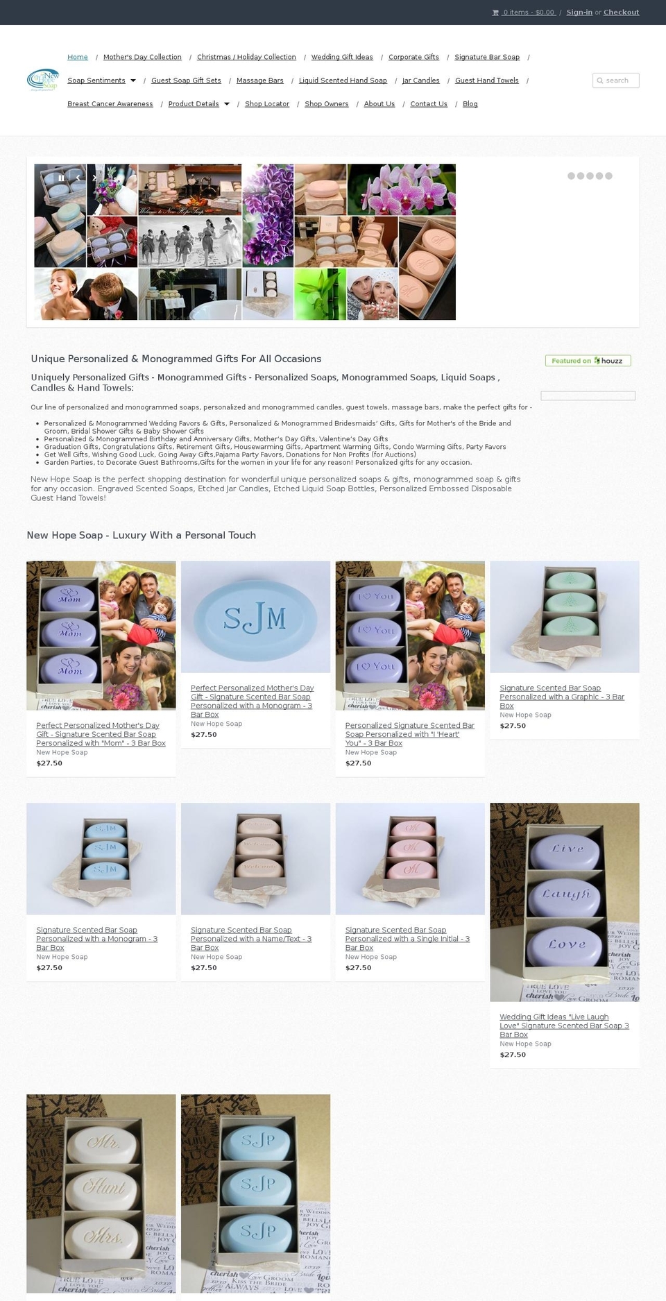 newhopecollections.com shopify website screenshot