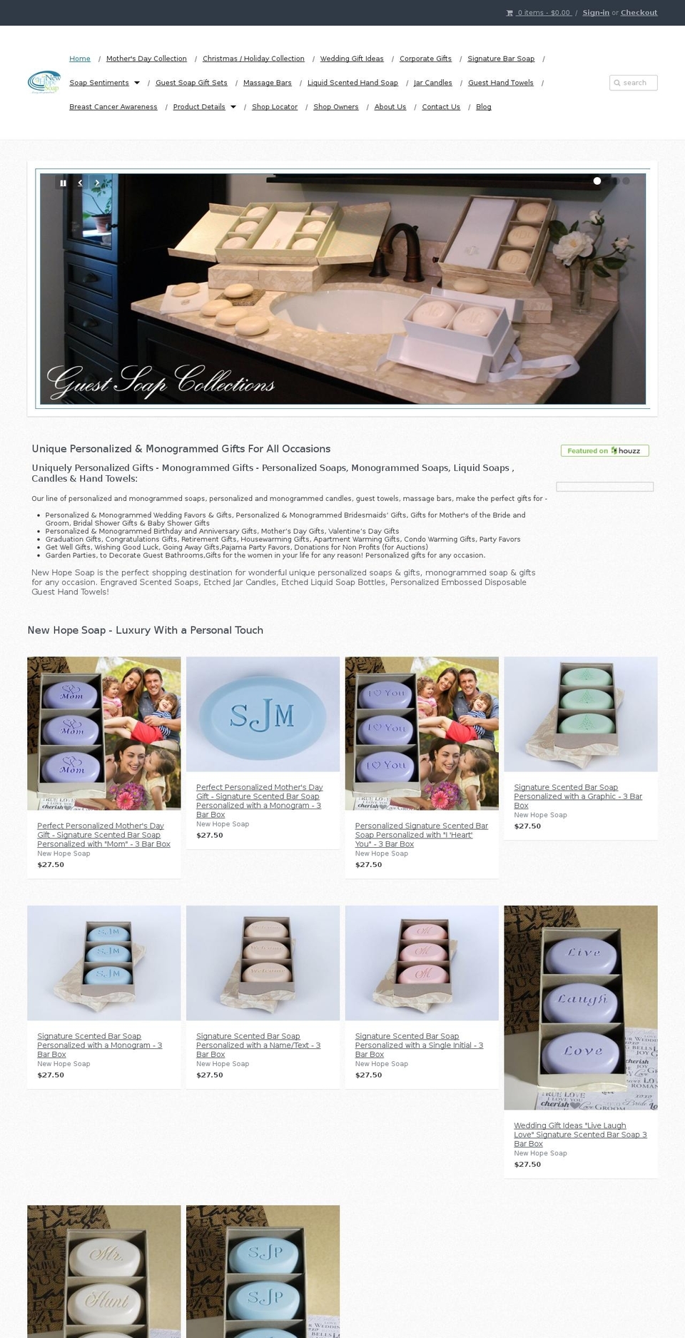 newhopesoap.com shopify website screenshot