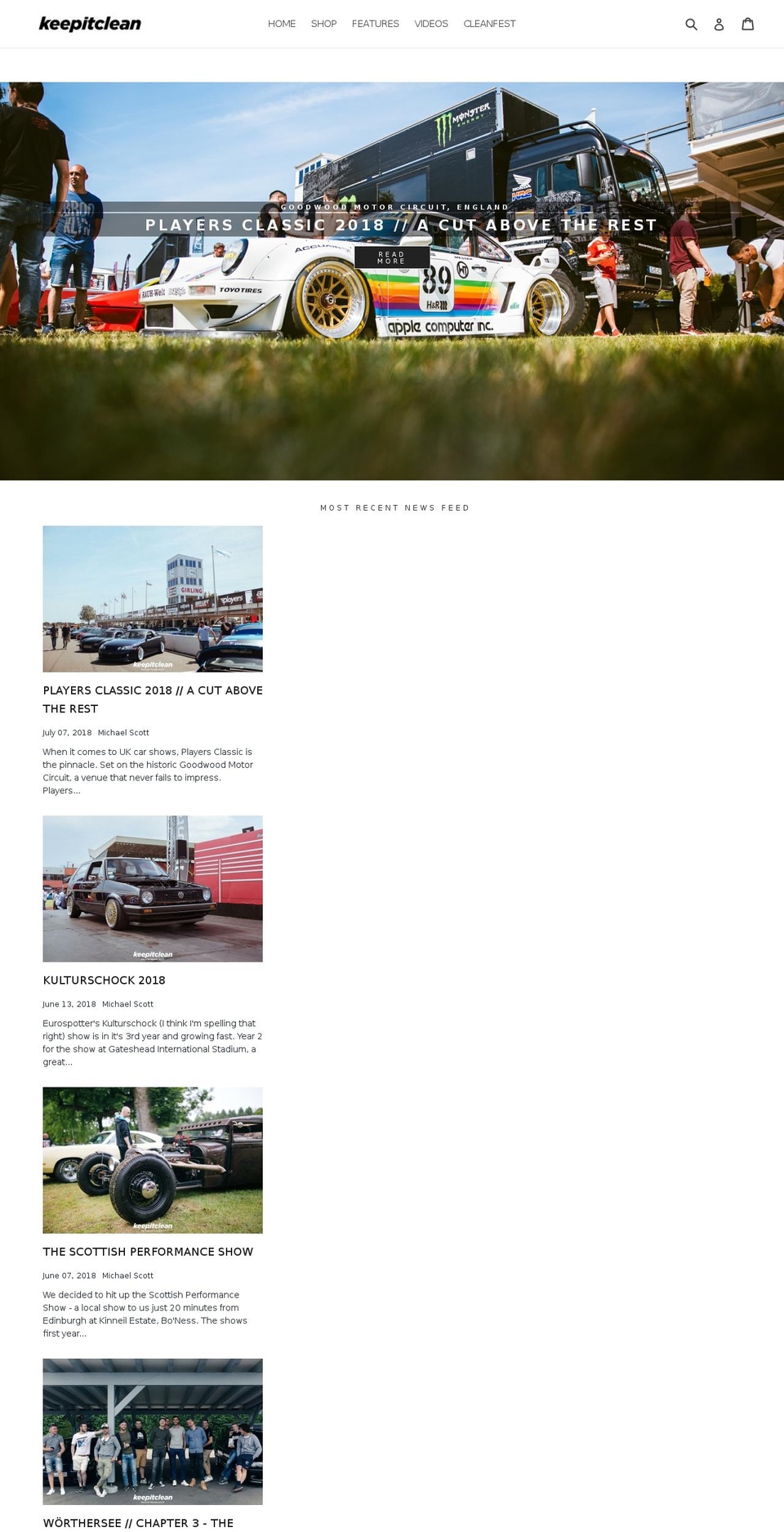 newkeepitclean.com — Shopify storefront screenshot