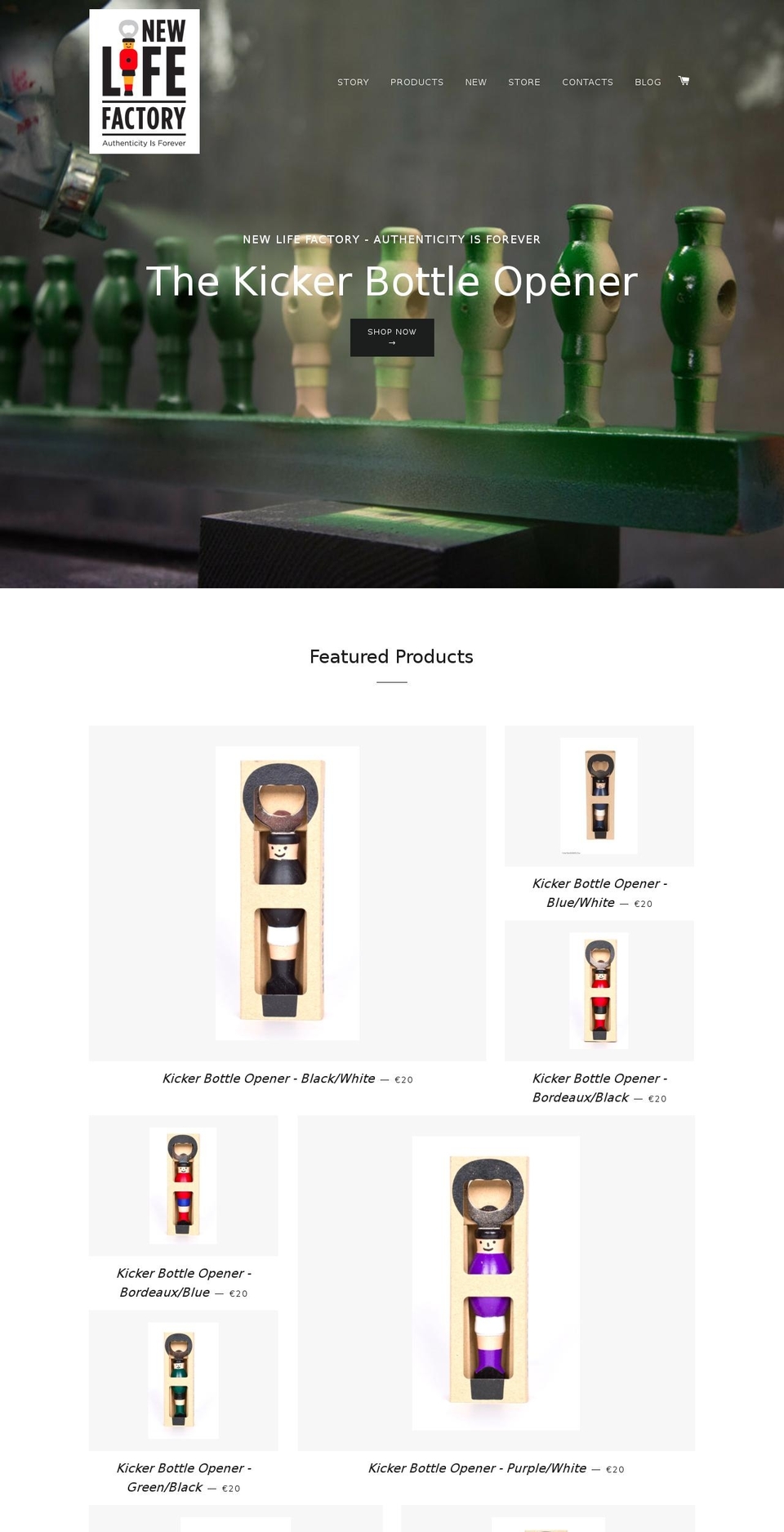 newlifefactory.com shopify website screenshot