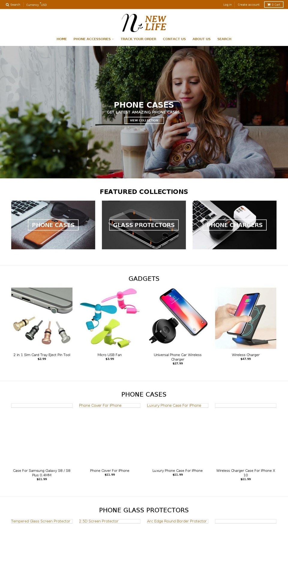 xeecreatives Shopify theme site example newlifegadget.com