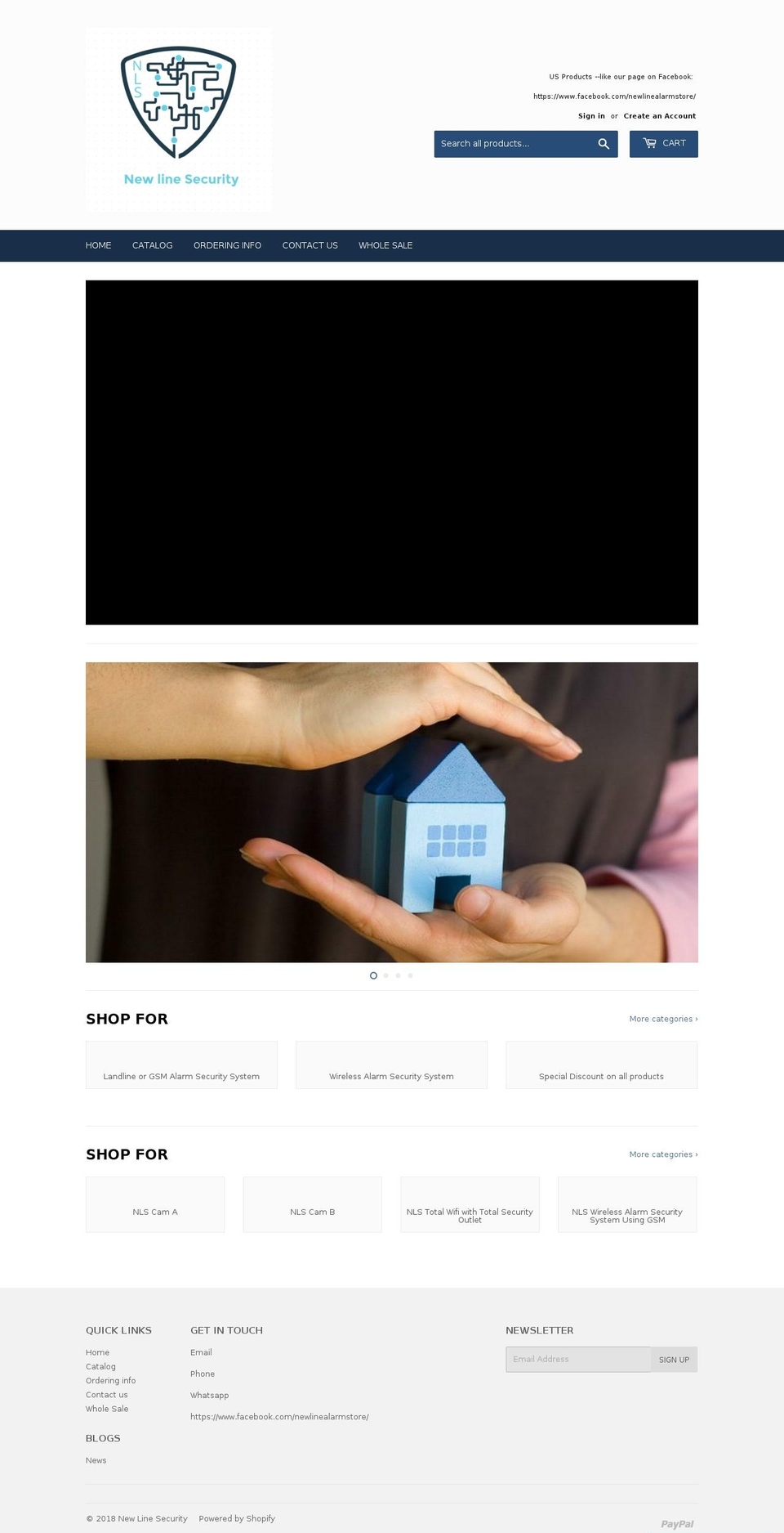 newlinesecurity.com — Shopify storefront screenshot