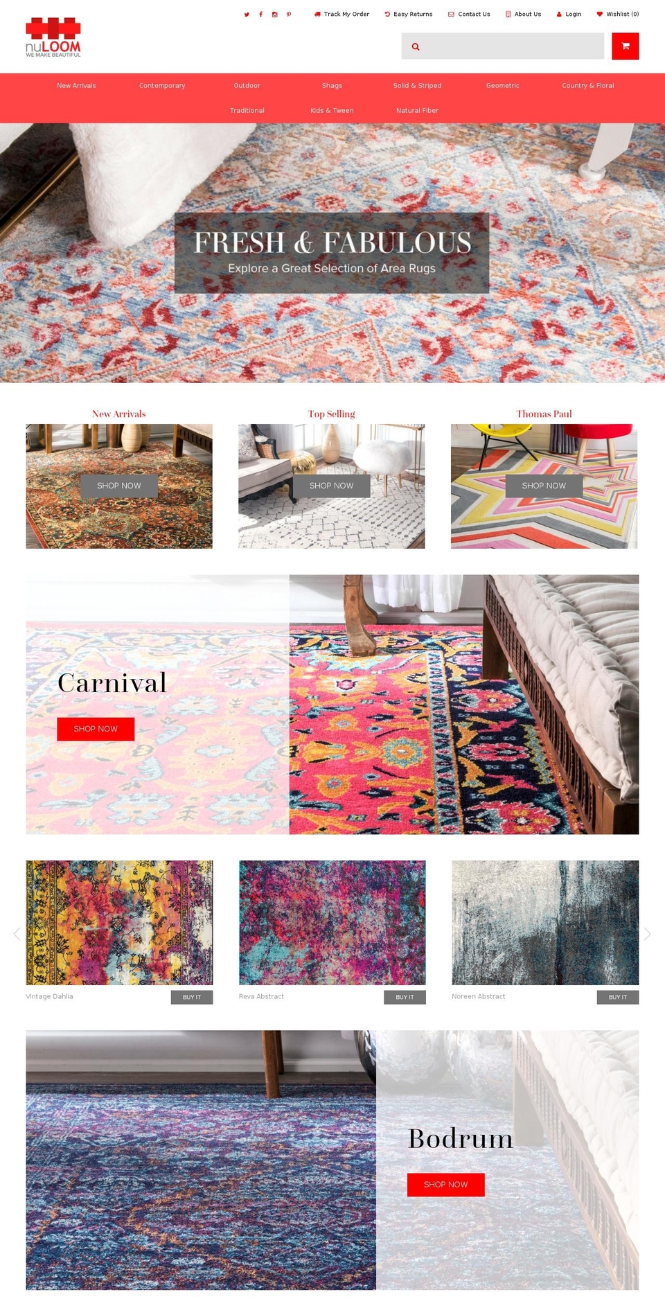 newloom.com shopify website screenshot