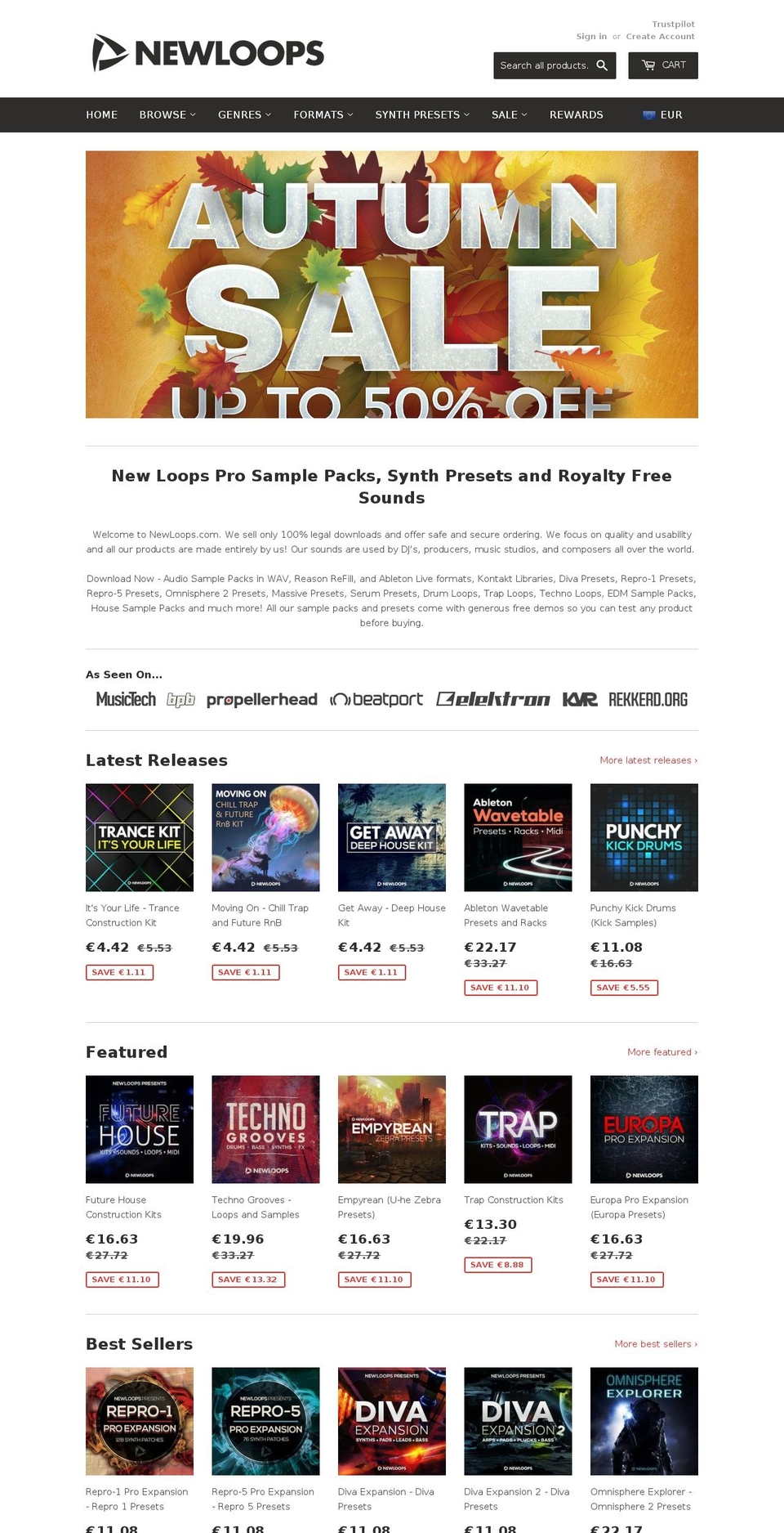 newloops.net shopify website screenshot